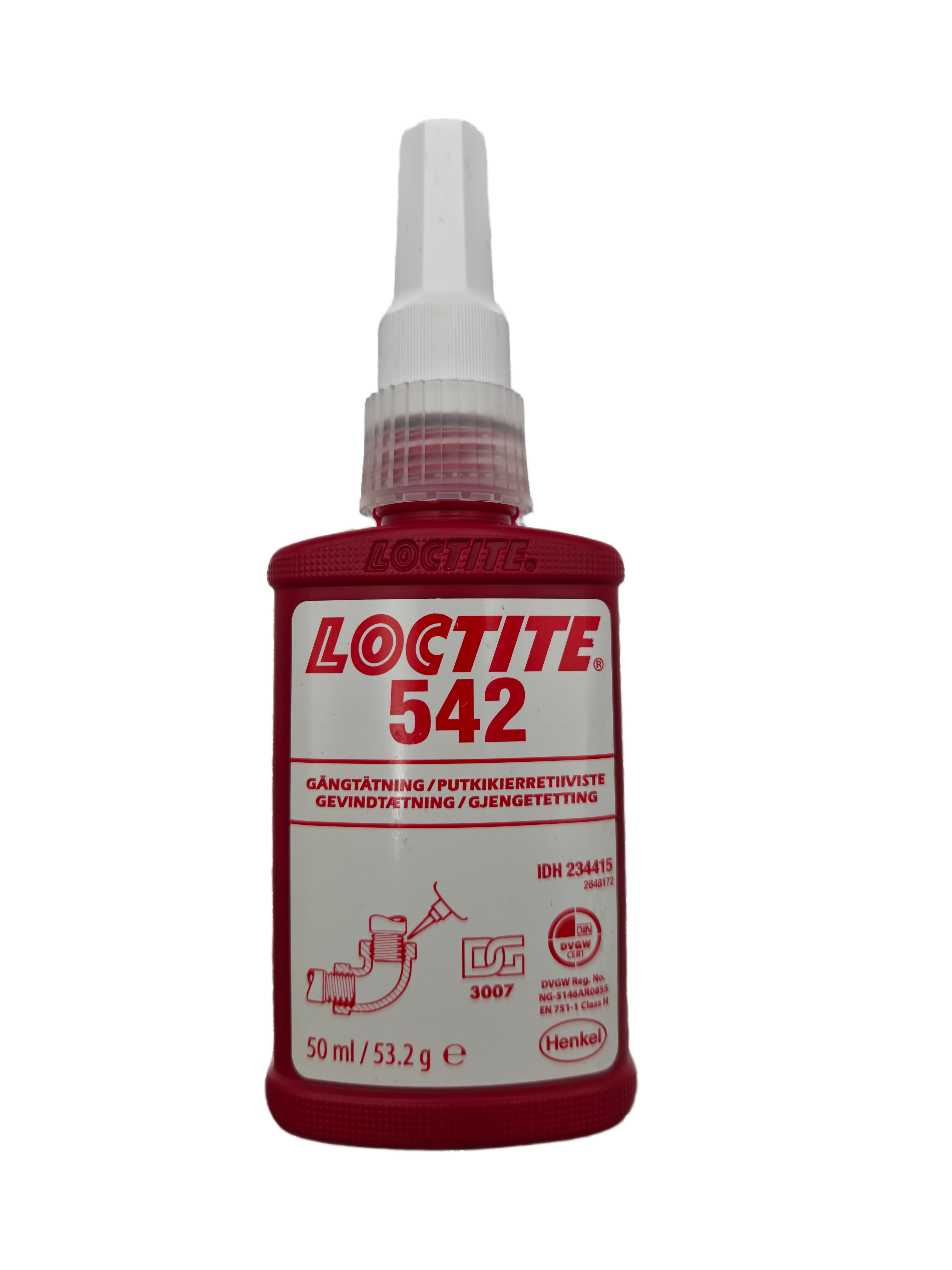 乐泰LOCTITE 542 金属管螺纹密封胶 福州厦门泉州现货